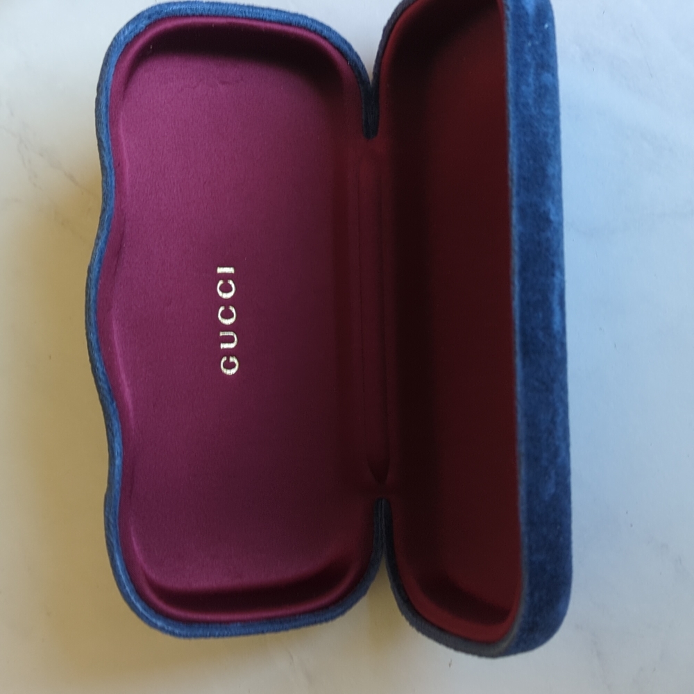 Gucci Blue Empty Eyeglasses case